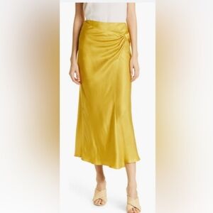NWOT Ted Baker London Women's Jaune Asymmetric Twist Skirt